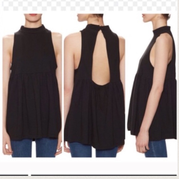 Black Free People Mock Top 👑 - Picture 3 of 3