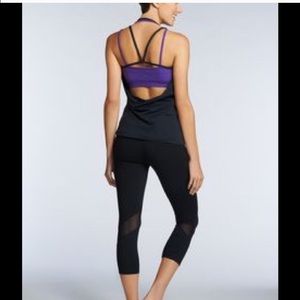 fabletics workout top strappy low back