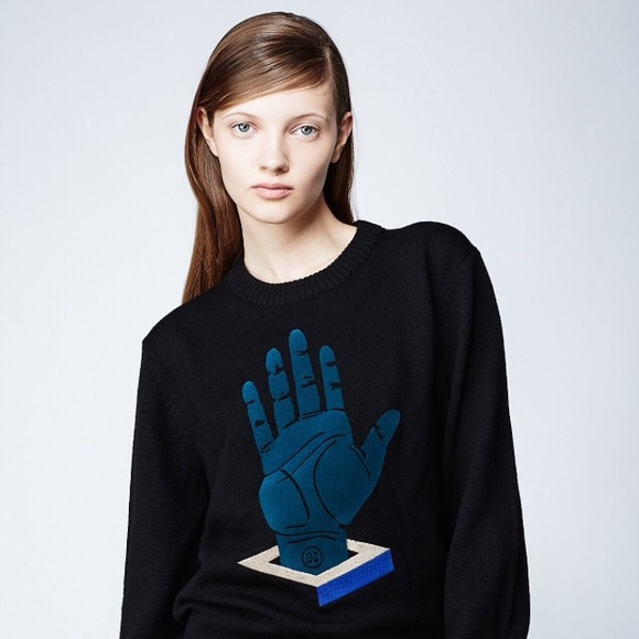 👚Opening Ceremony Black Hand Sweater