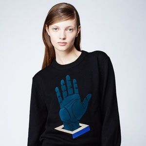 👚Opening Ceremony Black Hand Sweater