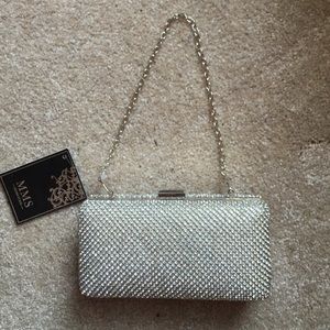 NWT Diamond studded clutch/cross body