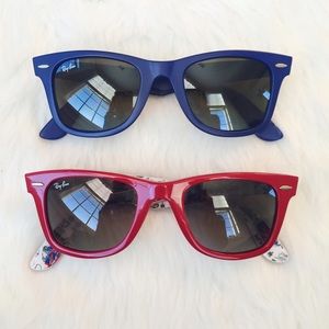 **SOLD together**Blue Ray-Ban Wayfarers