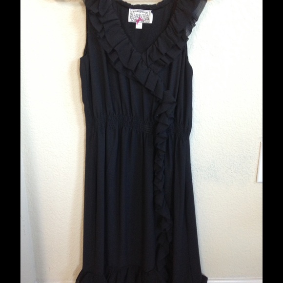 Anthropologie black dress