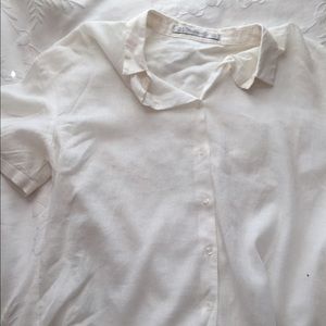 ZARA trafaluc button up top sz S!