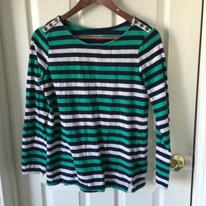 Motherhood Maternity striped long sleeve top