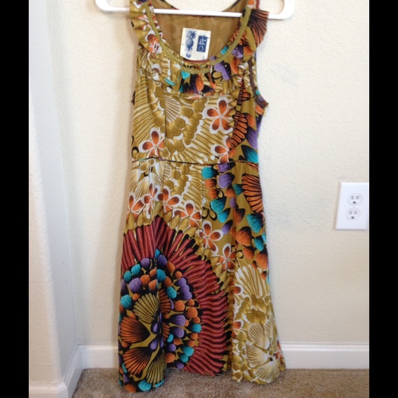 Anthropologie silk dress