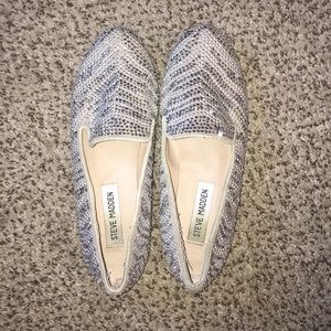 Steve Madden rhinestone loafers 6.5
