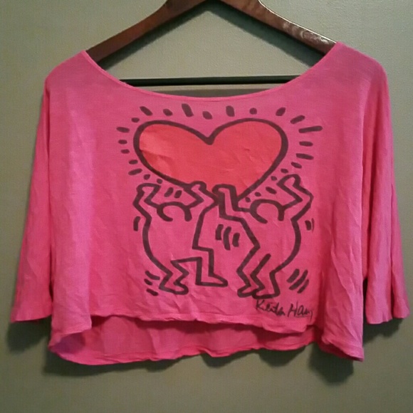 Doe Tops - DOE Keith Haring 80s Style Crop Top.