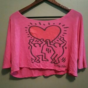 DOE Keith Haring 80s Style Crop Top.