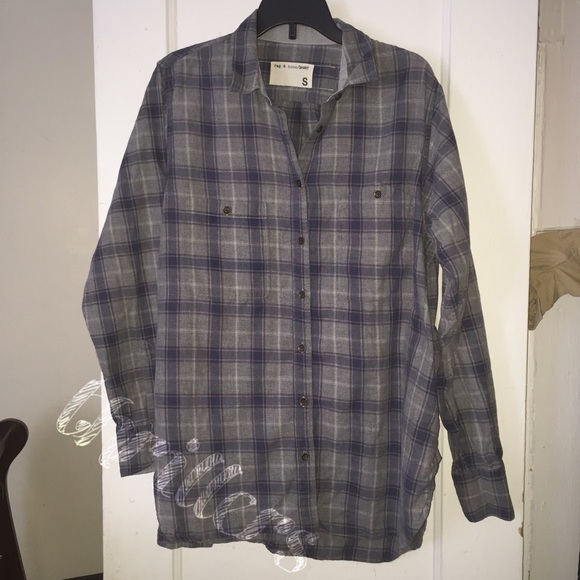 rag & bone/SHIRT (S) - Plaid Oversized Shirt -