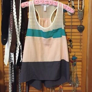 Color block tank