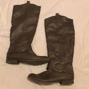 Knee high leather boots