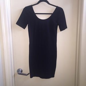 Simple Black Bodycon Dress