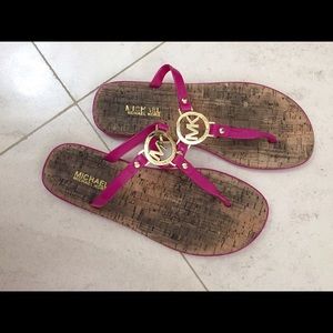 Michael Kors Pink Flip Flops