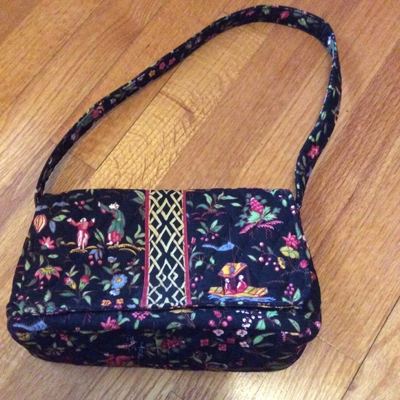 Vera Bradley Asian Pattern Quilted Shoulder Bag