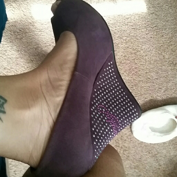 Ed Hardy Purple Wedges