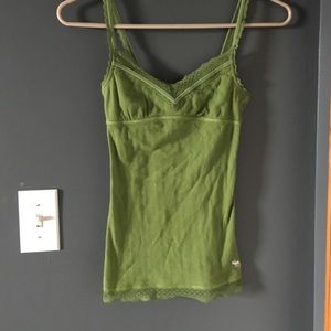 Green tank top wore once size kids large