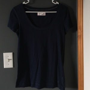 Navy blue kids L fit adult S t-shirt