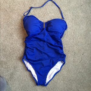 Calvin Klein one piece blue swimsuit