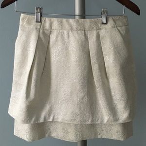 Zara white mini skirt, XS