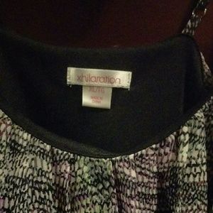 Spaghetti strap multicolored top.