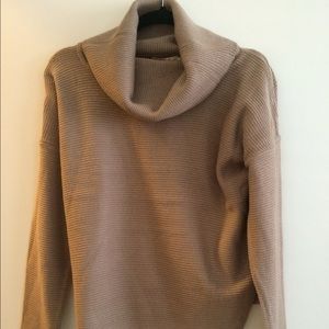 brown slouchy sweater