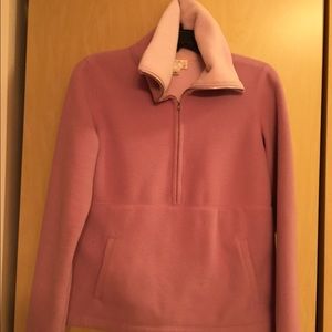 Ann Taylor half zip fleeced coat