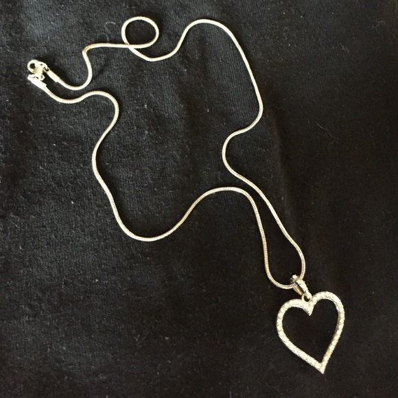Rhinestone heart necklace