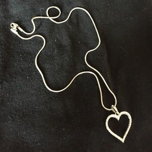 Rhinestone heart necklace