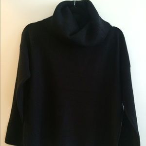 black slouchy sweater