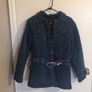 Ladies heavy denim coat