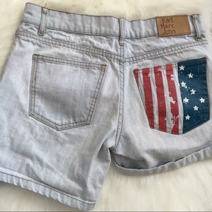 IN TIME FOR THE FOURTH! 'MERICA Jean Shorts