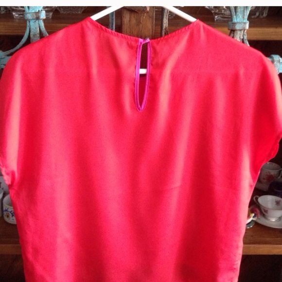 Red & Pink Blouse by Peppermint - Picture 3 of 3