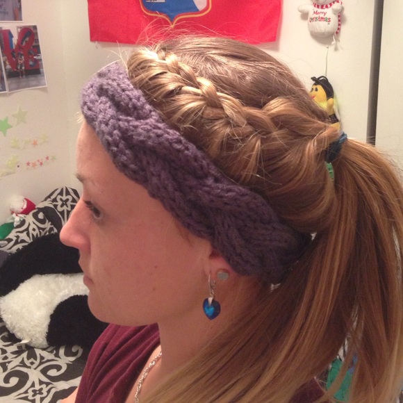 Handmade knitted headband - Picture 2 of 2