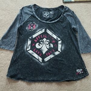 Affliction 3/4 Sleeve Shirt