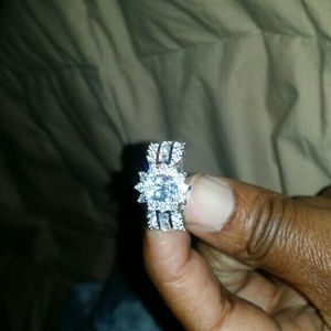 SOLD 925 Silver Crystal Gemstone Ring (Negotiable)