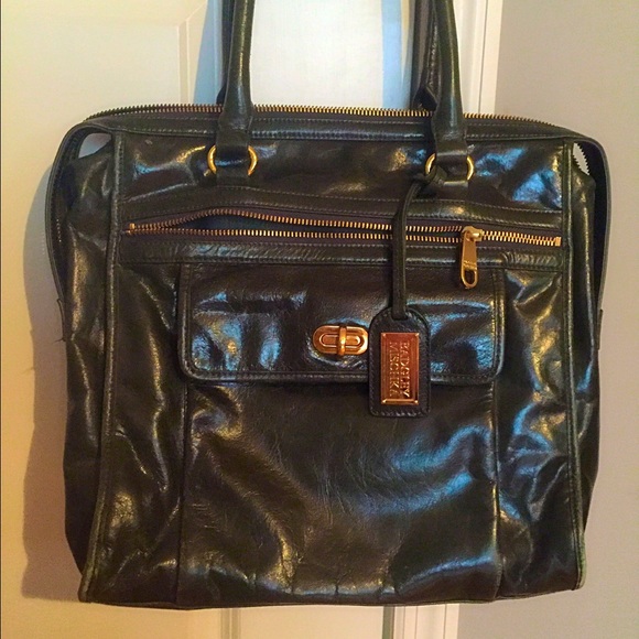 Badgley Mischka forest green hand bag