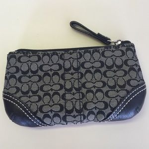Black/Grey Coach Wallet Coin Purse