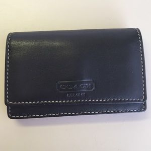 Black Leather Coach Wallet