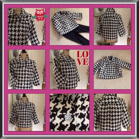 ✨Elegant Houndstooth Jacket✨ - Picture 4 of 4
