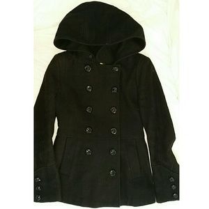 Guess Hooded Peacoat