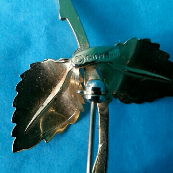 *$oldVintage Giovanni Sculpted Golden Colored Rose - Picture 3 of 4