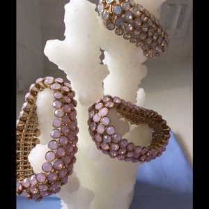 Famine Crystal Stretch Bangle