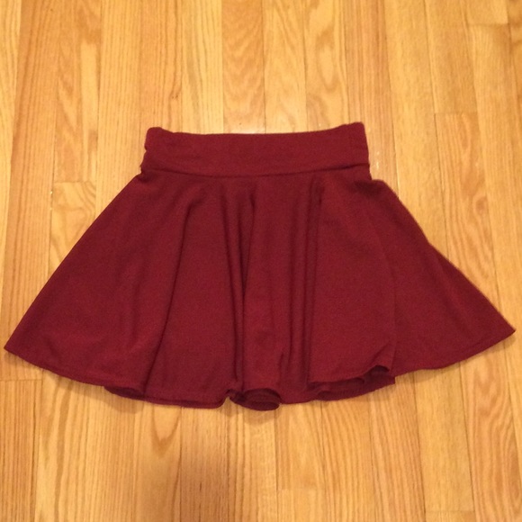Burgundy skirt