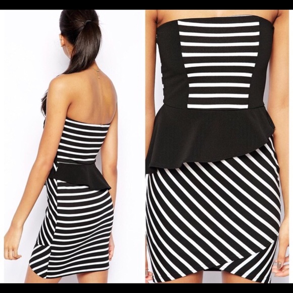 NWT ASOS STRIPED DRESS - Picture 2 of 4
