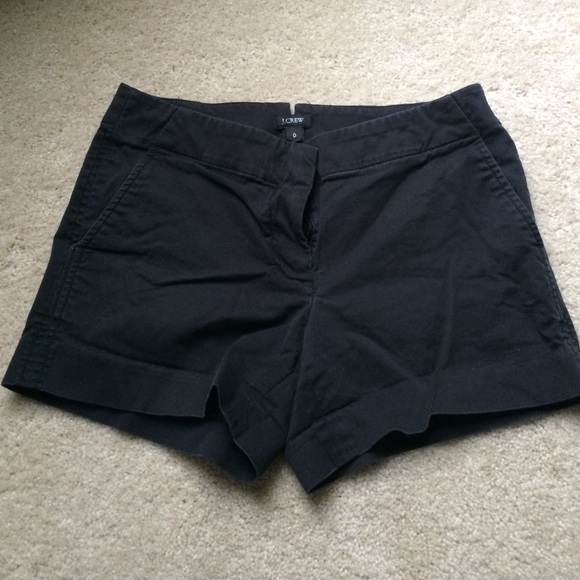 J Crew Shorts Sz 0 Black - Picture 1 of 3