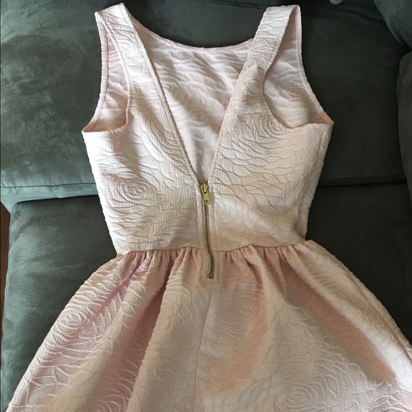 Beautiful light peach color dress !
