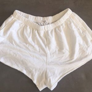Brandy Melville white soft shorts!