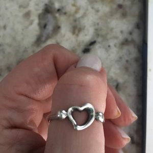 Elsa Peretti Open Heart ring in sterling silver