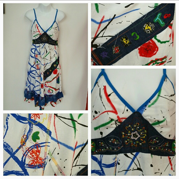 SALE Urban Chic Patchwork Sun Dress - Picture 2 of 4